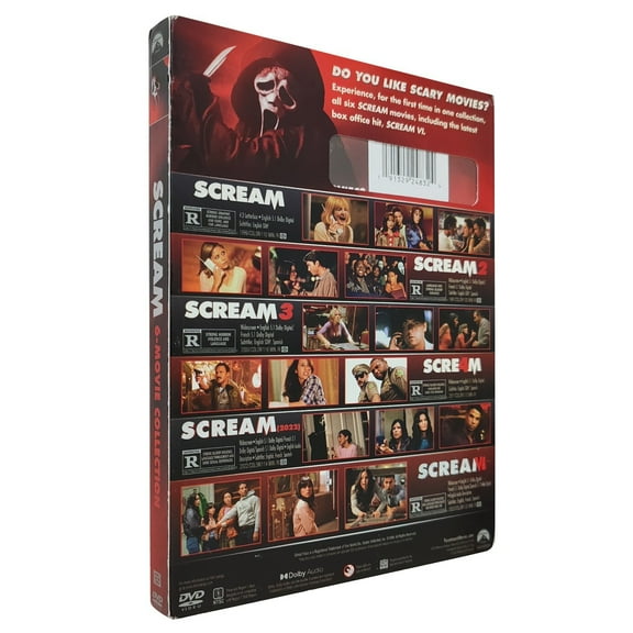 Scream: The Complete 6-Movie Collection (2023, 6-Disc DVD Box Set)