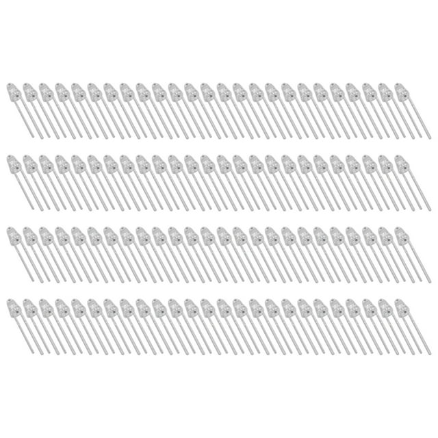Diodo emisor de luz, 100 piezas Diodo LED Surtido de luces de diodo LED Diodo LED Compacto y liviano