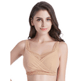 thumbnail image 5 of BIMEI Mastectomy Bra with Pockets for Breast Prosthesis Women's Full Coverage Wirefree Everyday Bra 8888,Nude, 42A, 5 of 11