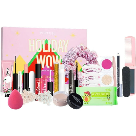 SURJDE Beauty Makeup Advent Calendar | Beauty Advent Calendar 2023 for Women | Makeup Tools Cosmetics Countdown Calendar Gift Boxes Teenagers Girls Adult Beauty Products Advent Present
