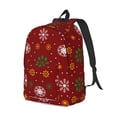 thumbnail image 2 of Naloa Canvas Backpack for Men Women Merry Christmas Print Rucksack Casual Travel Daypack Large and Small Durable College Tote Satchel Bookbag for Teens, 2 of 8
