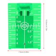 thumbnail image 4 of Strong Magnetic Base Target Plate with Both Inch and Cm Units Back Stand Very Bright Color Enhance Visibility for Floor Red Green Portable Cross Line Double Scale, 4 of 7
