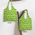 thumbnail image 3 of Xecao's Daisies Flowers Canvas Tote Bag is a versatile choice for women, serving as a stylish beach bag, shopping bag,and reusable grocery bag., 3 of 5