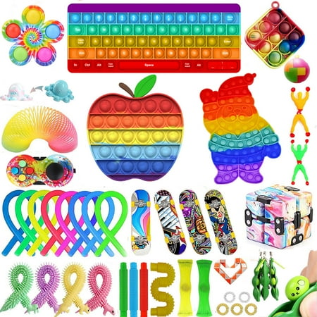 Puloru Squeezing Decompression Toys Kit, Silicone Stress Relief Board Game