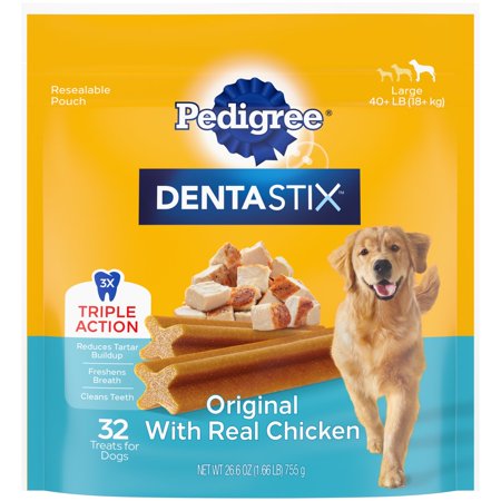 UPC: 0023100140025 | Pedigree Dentastix Original Flavor Dental Treats for Dogs 26.6 oz Pouch