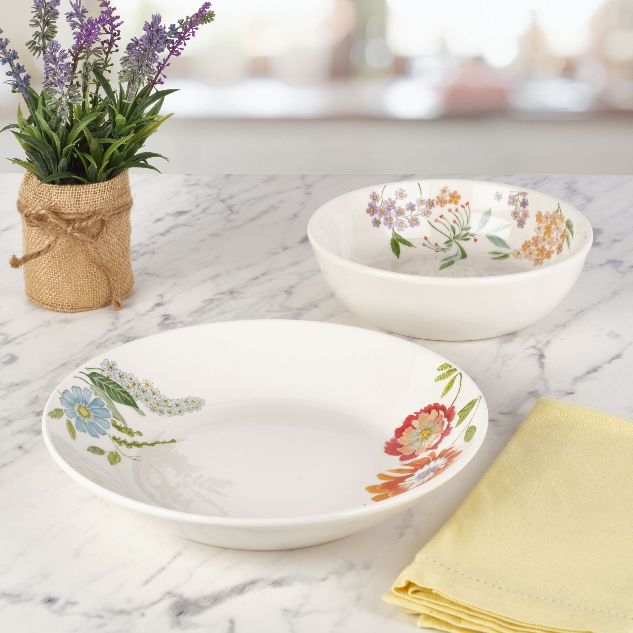 Fitz and Floyd Meadow Serve Bowls (Set of 2)