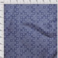 thumbnail image 3 of oneOone Cotton Jersey Indigo Blue Fabric Geometric African Dress Material Fabric Print Fabric By The Yard 58 Inch Wide, 3 of 4