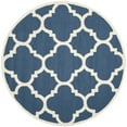 thumbnail image 5 of SAFAVIEH Cambridge Justine Geometric Quatrefoil Wool Runner Rug, Navy/Ivory, 2'6" x 10', 5 of 11