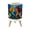 Color 2, variant on Small Trash Can with Lid Rustic Farmhouse Vintage Barn Country Field Landscape Rustic Barn 1.8 Gallon Dog Proof Trash Can Round Garbage Can Waste Bin Wastebasket for Bathroom Bedroom Living Room
