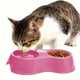 thumbnail image 5 of Comedero doble para mascotas | Comedero de plástico antideslizante para perros y gatos | Diseño ovalado de 27 cm para uso en interiores y exteriores | Incluye 1 pieza, 5 of 6