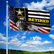 American U.S. Army Retired flag United States Military flags Polyester 3x5 FT Indoor Outdoor Banner