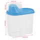 thumbnail image 4 of Caja de almacenamiento de alimentos de plástico de 2,5 l, contenedor hermético con tapas para verter, botellas de almacenamiento de cereales de Almacenamiento y organización del hogar Azul 1.9L Moyic HA002828-01, 4 of 6