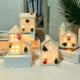 thumbnail image 3 of Ceramic Xmas Village Holiday House Figurine For Tabletop Indoor Festive., 3 of 5