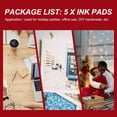 thumbnail image 3 of STRANDCHIC 5Pcs Multi Purpose Ink Pad Set Assorted Colors for DIY Crafts Paper Wood Fabric, 3 of 6