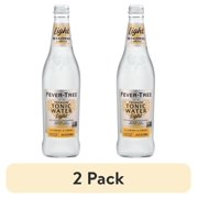 (2 pack) Fever-Tree Light Premium Tonic, 500 ML Glass Bottle, 0% ABV