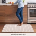 thumbnail image 5 of Burnt Orange Striped Door Mat&nbsp;Indoor Outdoor Entrance, Non Slip Small Rug for Kitchen Bathroom Entryway Rug, Modern Abstract Art Geometric Washable Doormat Floor Mat 18x30 Inch, 5 of 8