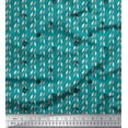 thumbnail image 1 of Soimoi Green Modal Satin Fabric Bee & Lady Bird Insect Printed Fabric 1 Yard 42 Inch Wide, 1 of 3