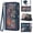 Blue, variant on Asuwish Phone Case for Samsung Galaxy Z Fold 7 Wallet Cover Crossbody Wrist Strap Flip Pattern Zipper Credit Card Holder Stand Cell ZFold Z7 G Fold7 7Z Women Blue