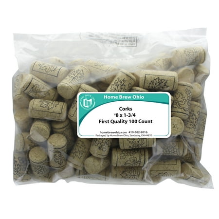 

Home Brew Ohio 8 X 1 3/4 First Quality Wine Corks 100 count