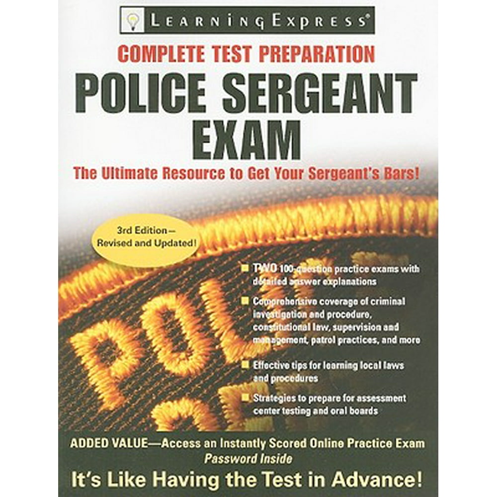 Police Sergeant Exam (Learning Express) Police Sergeant Exam A Step