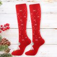 thumbnail image 4 of EnJoCho Clearance Womens Red Christmas Knee High Socks Women's Performance Cotton Pad Sports Leisure Socks Christmas Pattern Socks for Women Adult Xmas Winter Themed Charming Socks Bulk Cute&Fun, 4 of 4