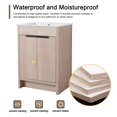 thumbnail image 6 of BNK 24 Inch Freestanding Bathroom Vanity with White Ceramic Sink, Modern Floor Standing Bathroom Vanity Set, Single Bathroom Vanity and Sink Combo, with 2 Doors, 6 of 9