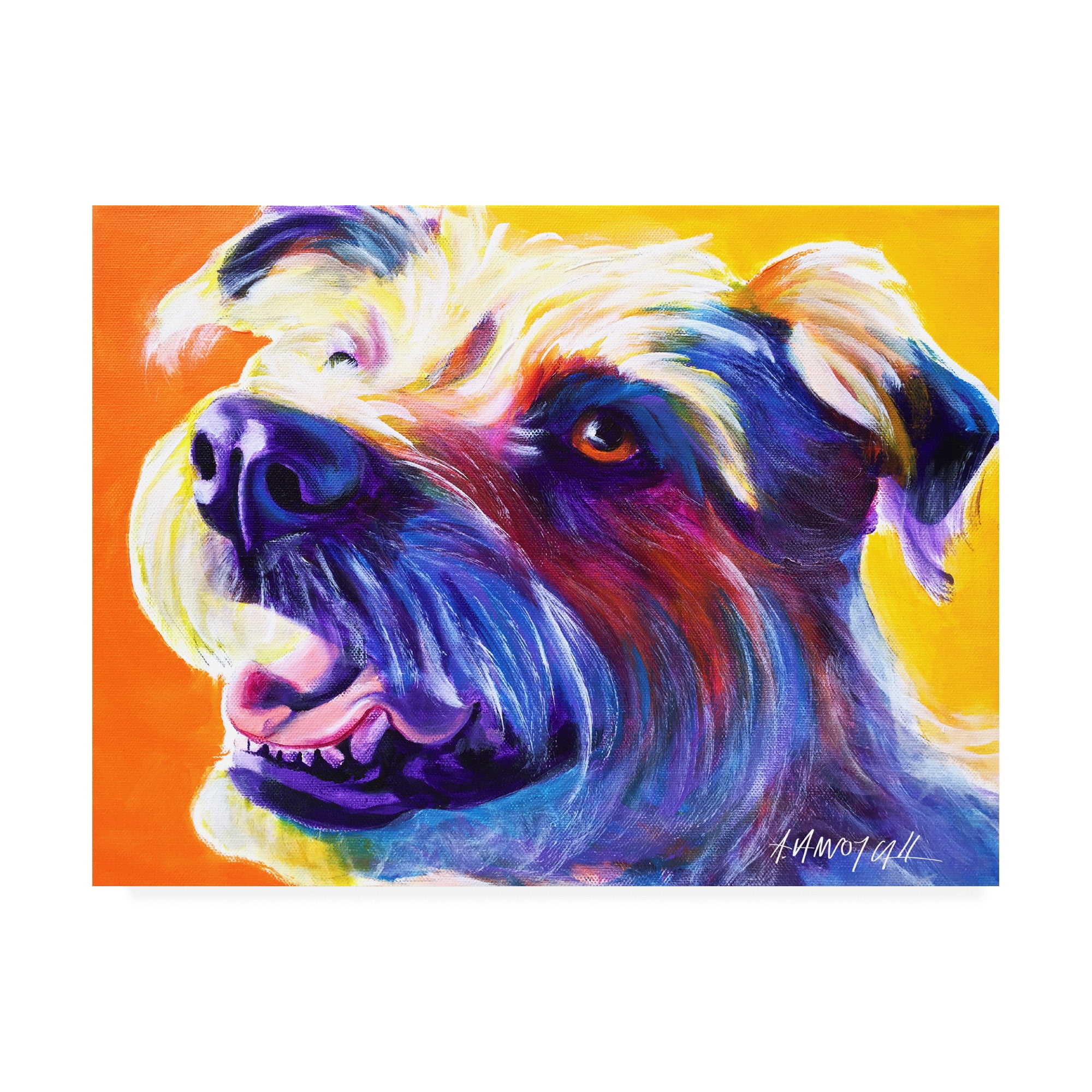 Trademark Fine Art 'Wire Hair Terrier Penny' Canvas Art by DawgArt