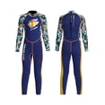 thumbnail image 2 of Eigraketly Trajes de neopreno de 2,5 MM, traje de buceo de secado rápido, pantalones largos de manga larga, cuerpo completo UPF 50, protección Deportes acuáticos azul marino S, 2 of 6