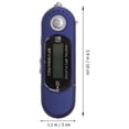thumbnail image 2 of Lecteur MP3 Numérique Portable à Écran LCD de 1,3 Po 4 Go Clé USB avec Radio FM / Micro / Prise Audio 3,5 mm (Bleu), 2 of 8