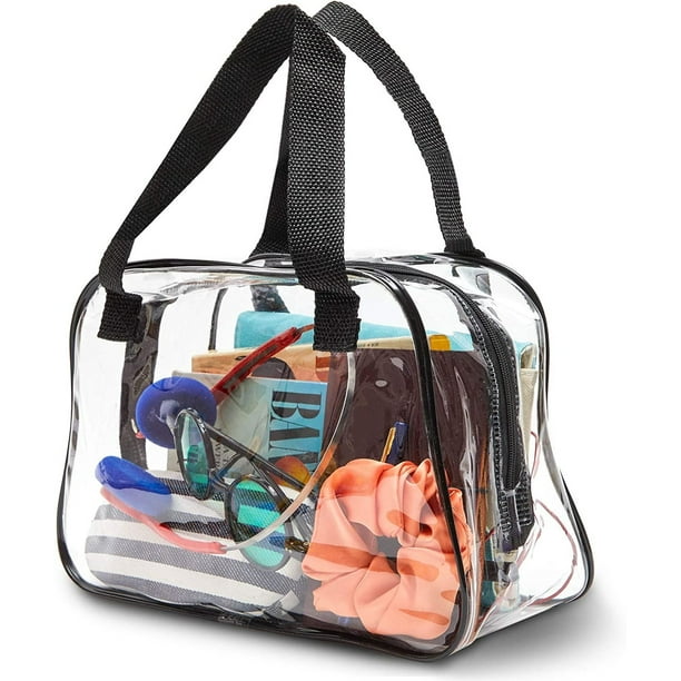 Zodaca - Clear Stadium Approved Tote Bag, Transparent Small Handbag for ...