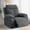 Grey, variant on Power Recliner Chair with Bluetooth Speakers & 270° Swivel, Ergonomic Reclining Sofa w/ LED Lights, USB + Type-C Ports, Pockets for Back Pain Relief, Ideal for Elderly & Adults, Reading Bedroom, Grey