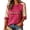 Hot Pink, variant on Mexico 2026 Soccer Cup Fan Jersey for Women, Round Neck Three-Quarter Sleeve T-Shirt with Vintage Floral & Letter Print, Breathable Casual Sports Tee Pullover Top, 1 PC Army Green L
