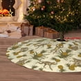 thumbnail image 6 of Sikiie Monkeys and Pinealpples 30-48 inches {designName} Print Christmas Tree Skirt Snowman Xmas Tree Skirt with Edge Christmas Decorations for Holiday Party30", 6 of 7