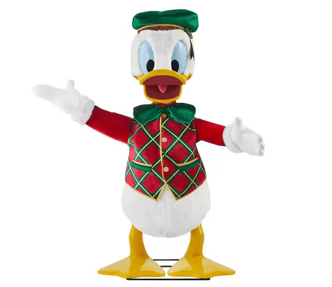 4 FT ANIMATED DONALD DUCK ANIMATRONIC  CHRISTMAS  INDOOR HOLIDAY  HOME DECOR