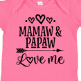 thumbnail image 4 of Inktastic Mamaw and Papaw Love Me Girls Baby Bodysuit, 4 of 5