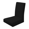 thumbnail image 2 of elásticas para sillas Comedor Funda protectora corta para sillas extraíble y lavable - Negro, Los 35x42cm BLESIY Fundas de asientos de comedor, 2 of 8
