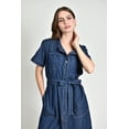 thumbnail image 4 of Vestido largo de mezclilla Roman Fashion /Juvenil, 2723 (Azul dark) azul oscuro M, 4 of 5