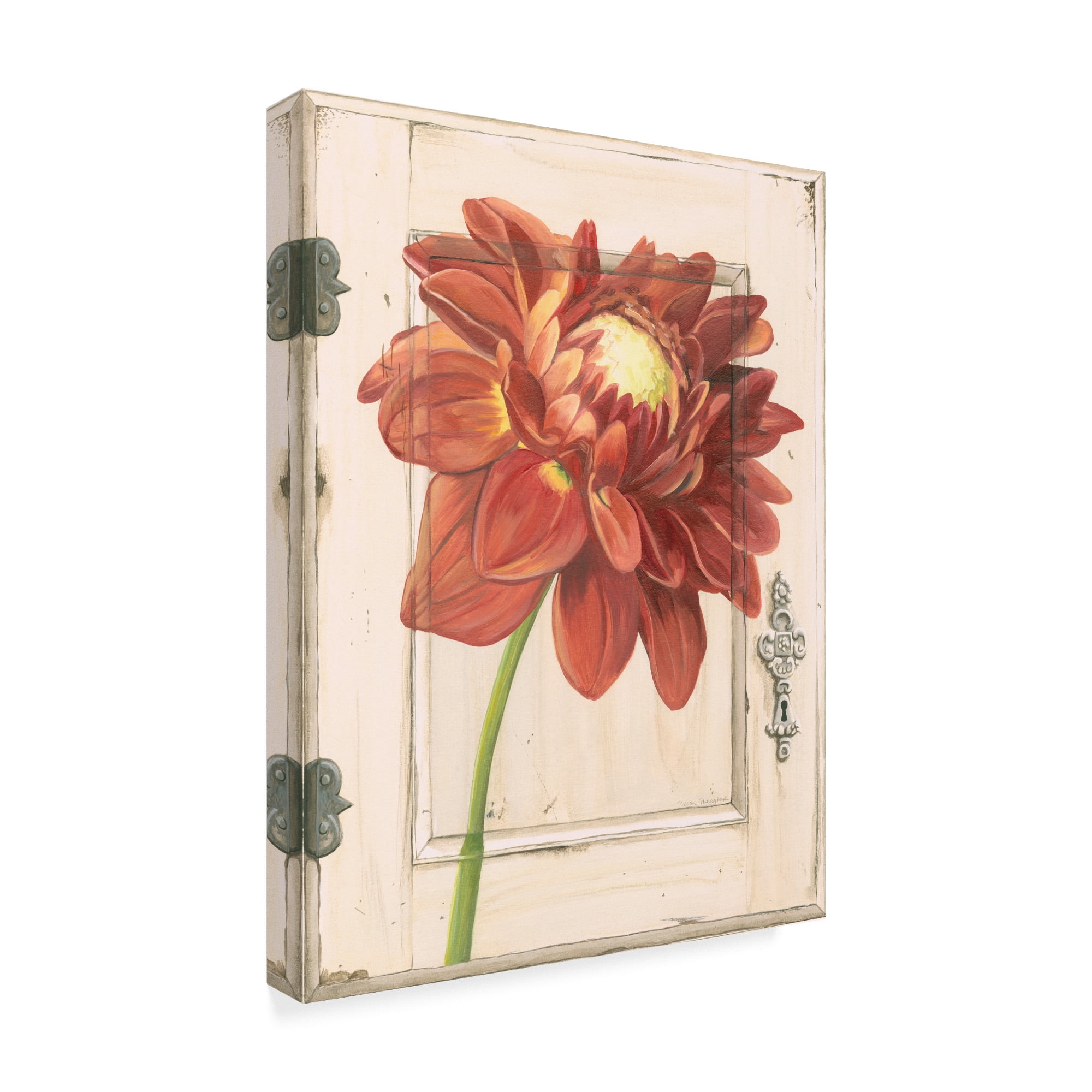 Trademark Fine Art 'Dahlia Door' Canvas Art by Megan Meagher
