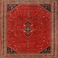 thumbnail image 1 of Ahgly Company Machine Washable Indoor Square Traditional Sienna Brown Area Rugs, 6' Square, 1 of 7