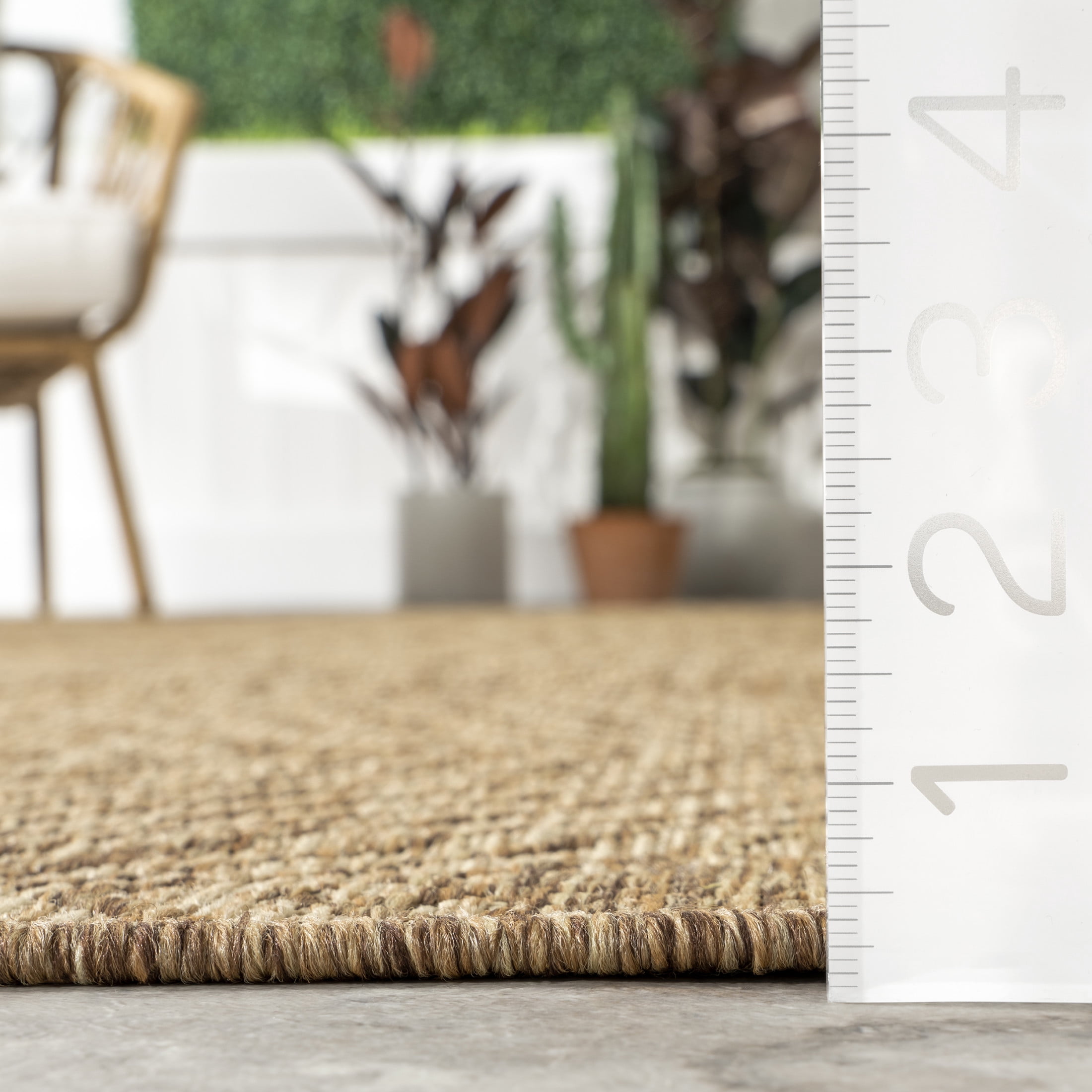 nuLOOM Ranya Tribal Indoor/Outdoor Area Rug, 9' 6" x 12', Ranya Light Brown