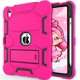 thumbnail image 1 of Funda CCMAO para iPad 11 pulgadas (A16) 2025 / iPad 10ª Generación 2022 (10,9 pulgadas) con soporte resistente, soporte para lápiz, funda híbrida resistente a golpes para iPad 11/10 Gen, Rosa+Negro, 1 of 7
