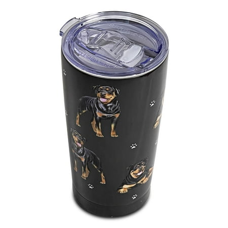 

Rottweiler SERENGETI 16 Oz. Stainless Steel Vacuum Insulated Tumbler with Spill Proof Lid - 3D Print - Insulated Travel mug for Hot or Cold Drinks (Rottweiler Tumbler)