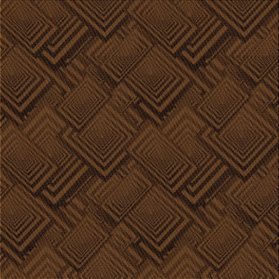 Ahgly Company Machine Washable Indoor Square Transitional Saddle Brown Area Rugs, 7' Square