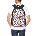 thumbnail image 6 of Balery Red Blue Leaves Backpack for Men and Women - Durable 600D Oxford Cloth -Large Capacity, Water-Resistant School, Travel, and Hiking Bag, 6 of 9