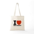 thumbnail image 5 of CafePress - I Love Darcy Jane Austen Tote Bag - Unisex Canvas Tote Bag, Beige, 1-Piece, 5 of 6