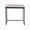 14 x 14 x 18 Inches, variant on Rectangular Bone Inlay End Table – Black & White Optical Pattern with Minimal Metal Frame – Modern Accent Table