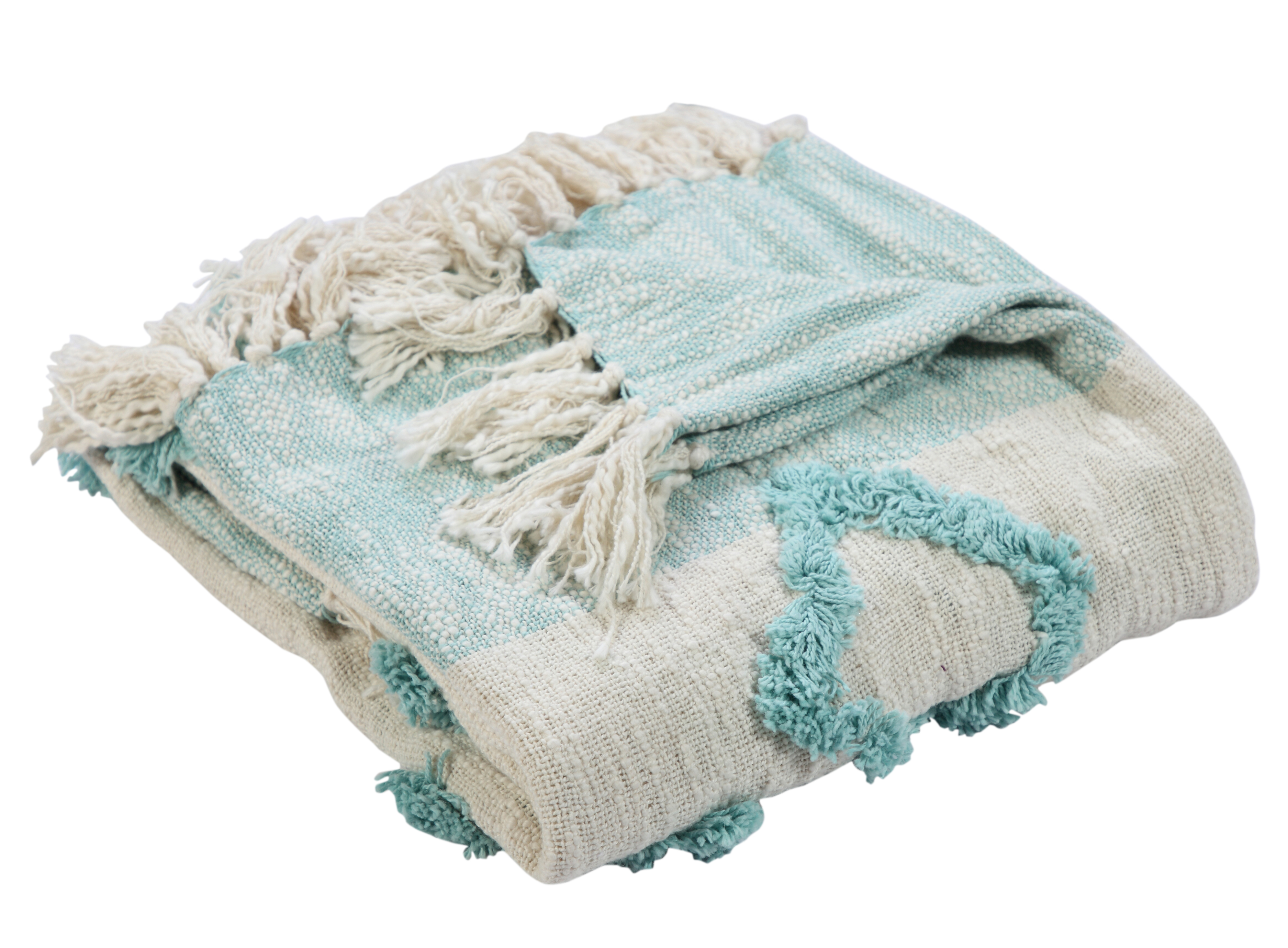 Baby Blankets Blankets & Throws Teal and White Plush Fabric and White