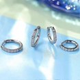 thumbnail image 4 of Earrings Hoops G23 Pure Titanium Small Huggie Earrings Hypoallergenic 18g Cartilage Hoops Piercing Jewelry for Women 2.0*8mm, 4 of 4