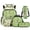 Colorful Dinosaur, variant on Bulopur Toddler Girls 17 Inch Backpack Set 4 Piece Axolotl Print School Bookbag with Lunch Box, Water Bottle Holder and Pencil Case for Preschool Daily Use