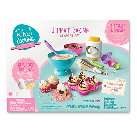 Kit Includes Sprinkles Cake & 37 Pc Real Cooking Ultimate Baking Starter Set 